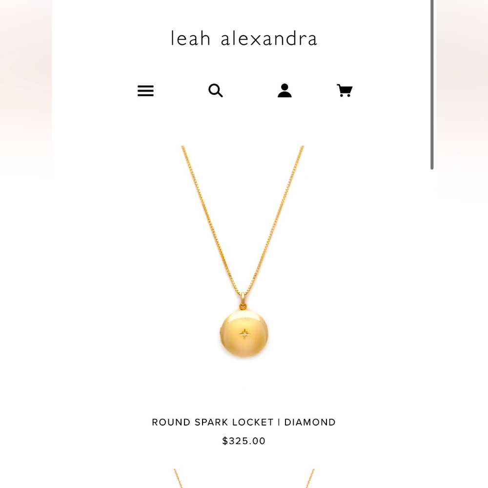 Leah Alexandra round spark locket 14k goldfill